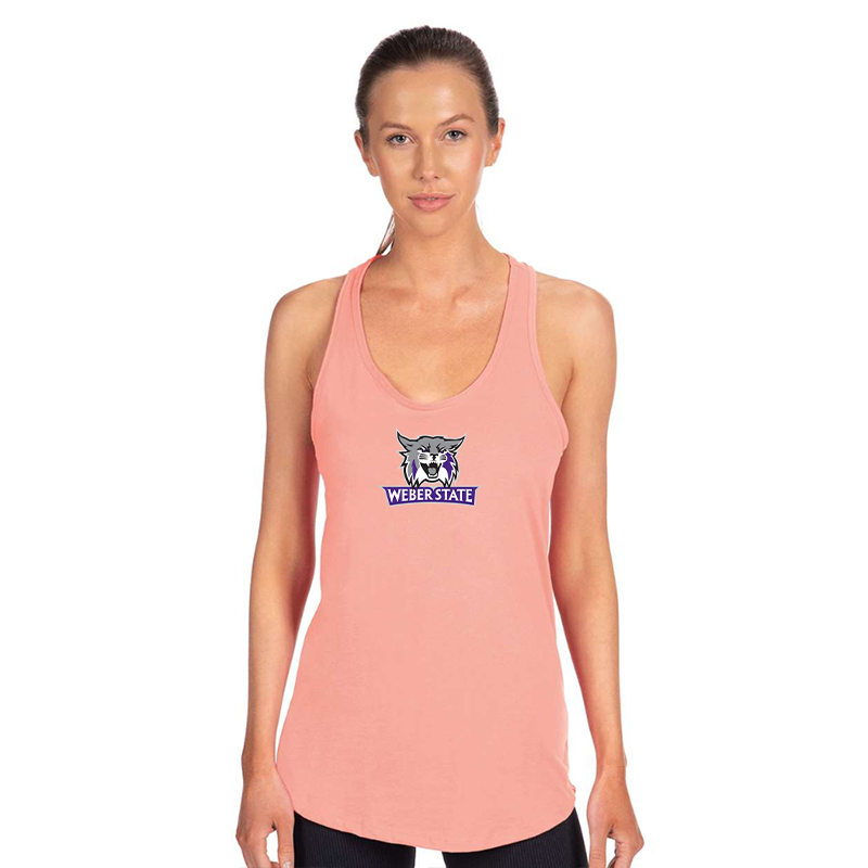 Women's Weber State Wildcats Next Level Ideal Racerback Tank